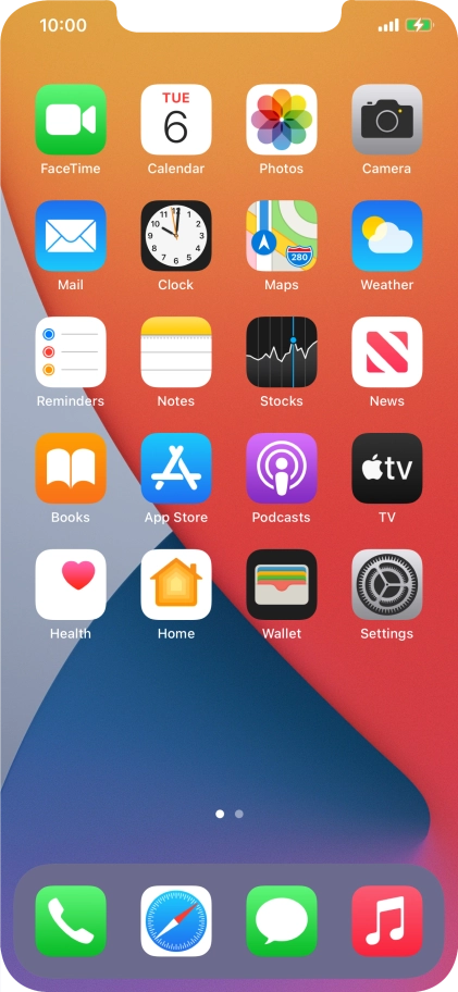 When the battery charging icon is displayed, the battery is charging.