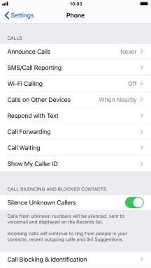 Press the Home key to return to the home screen.