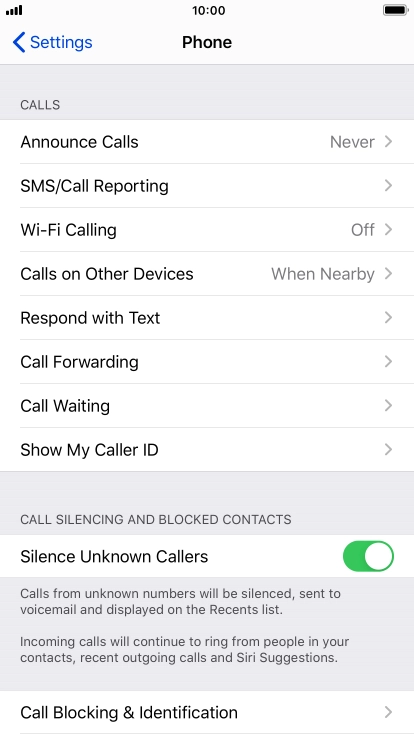 Press the Home key to return to the home screen.