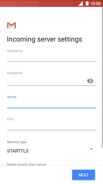 Press the field below 
