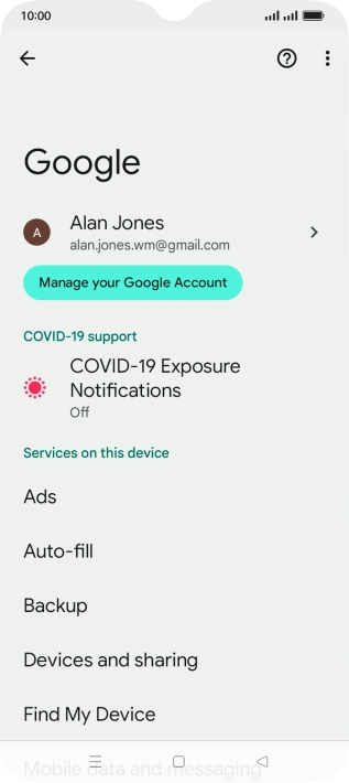 Press Find My Device.