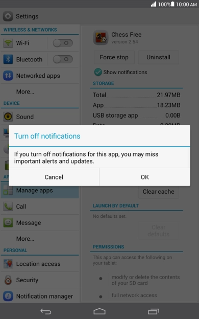 If you turn off the function, press OK.