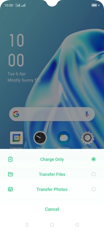 Press Transfer Files.