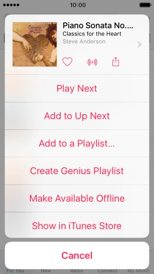 Press Add to a Playlist....