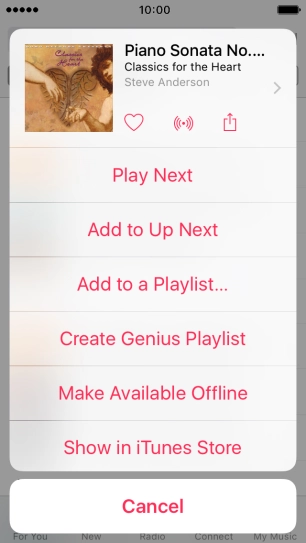 Press Add to a Playlist....