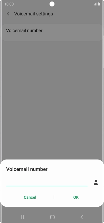 Key in +61414121121 and press OK.