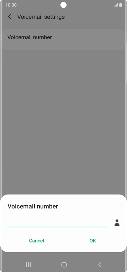 Key in +61414121121 and press OK.