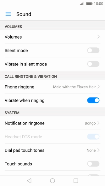Press the Home key to return to the home screen.
