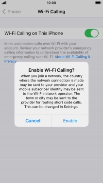 If you turn on the function, press Enable. If you turn on the function, press Enable.