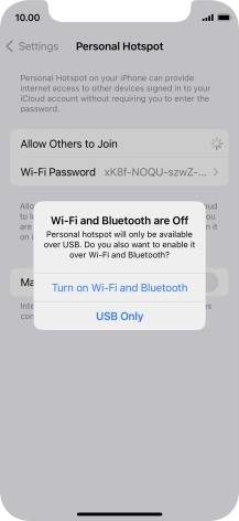 If Wi-Fi is turned off, press Turn on Wi-Fi and Bluetooth. If Wi-Fi is turned off, press Turn on Wi-Fi and Bluetooth.