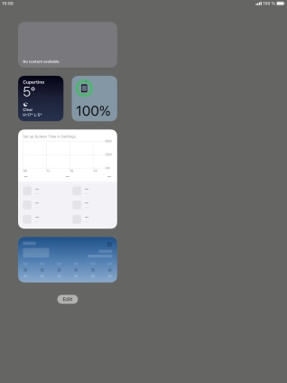 Press and hold the required widget. Press and hold the required widget.