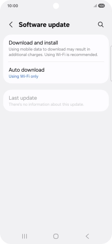 Press Download and install. If a new software version is available, it's displayed. Follow the instructions on the screen to update the phone software.