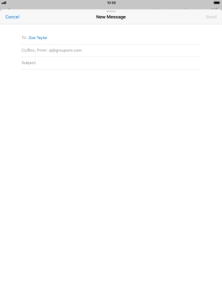 Press Subject: and key in the required subject. Press Subject: and key in the required subject.