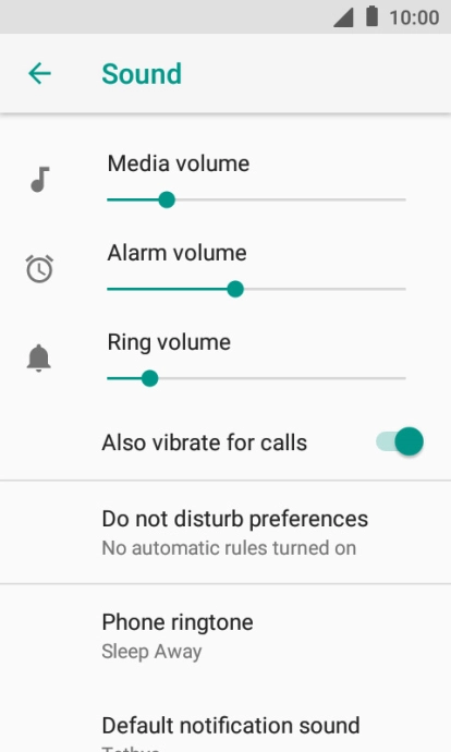 Press the Home key to return to the home screen.