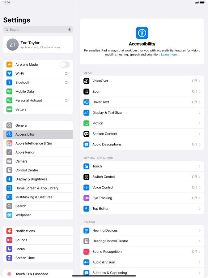 Press the required category below 