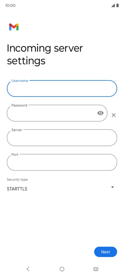 Press the field below 