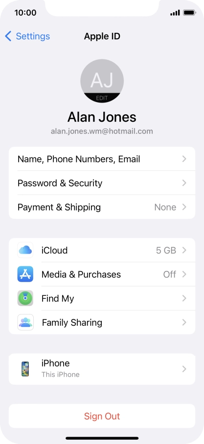 Slide your finger upwards starting from the bottom of the screen to return to the home screen.