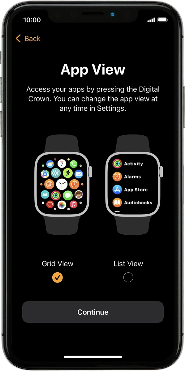 On your phone: Press the required setting.