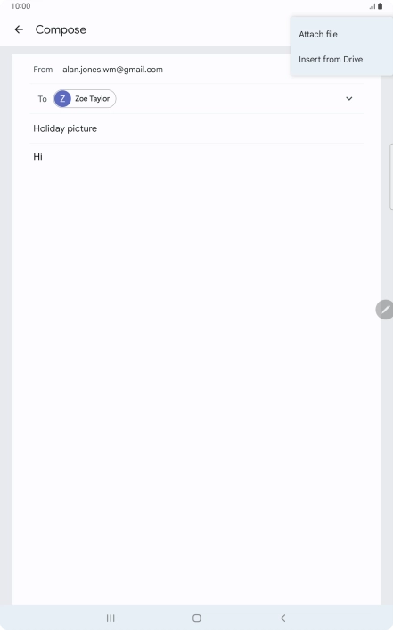 Press Attach file and go to the required folder.