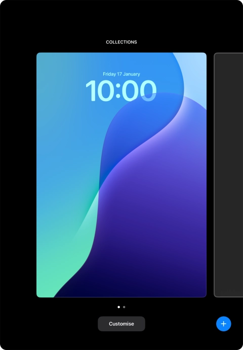 Press the add icon. Press the add icon.