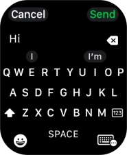 Press the input icon.