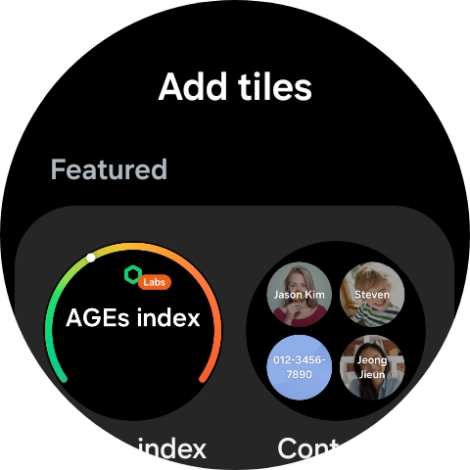 Press the required widget to add it.