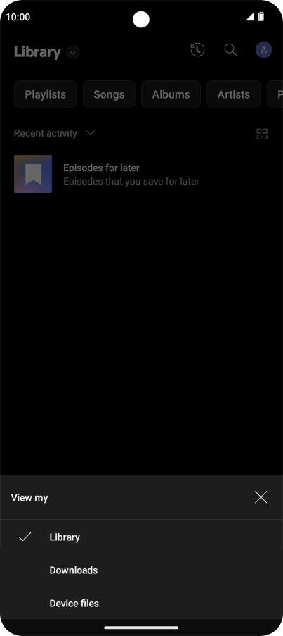 Press the required category and go to the required audio file. Press the required category and go to the required audio file.