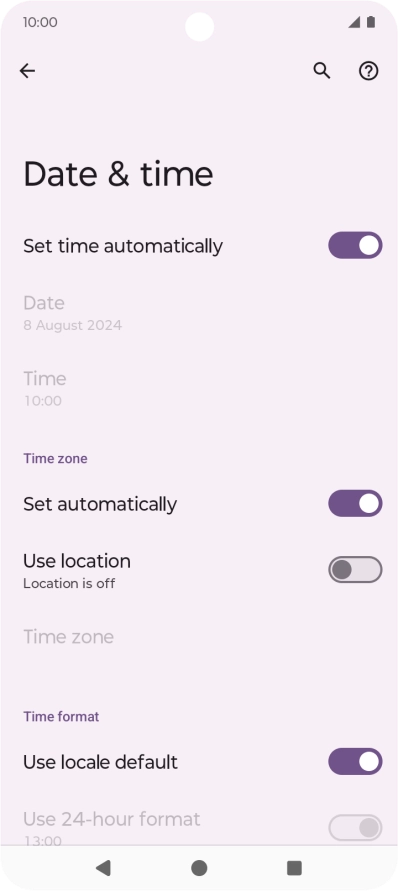 Press the Home key to return to the home screen.