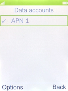 Press the Left selection key. Press the Left selection key.