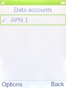 Press the Left selection key. Press the Left selection key.