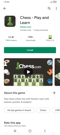 Press Install and follow the instructions on the screen to install the app.