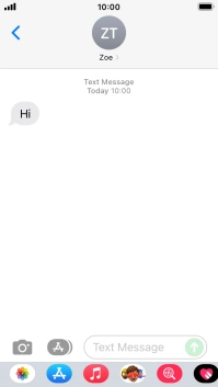 Press the Home key to return to the home screen.