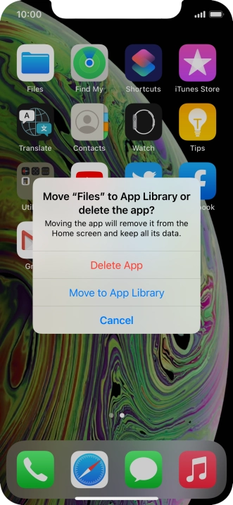 Press Delete App.
