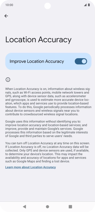 If you press the indicator next to 