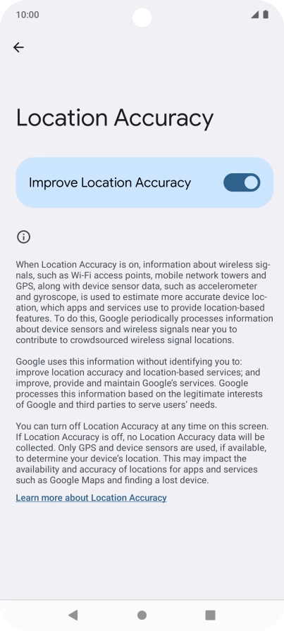 If you press the indicator next to 