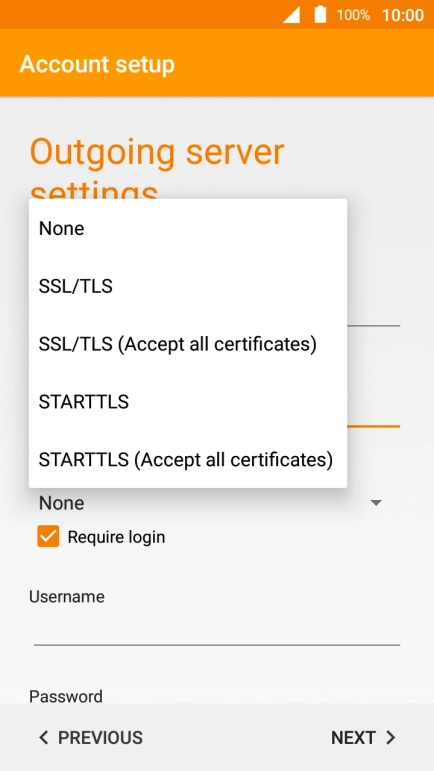 Press None to turn off the function.