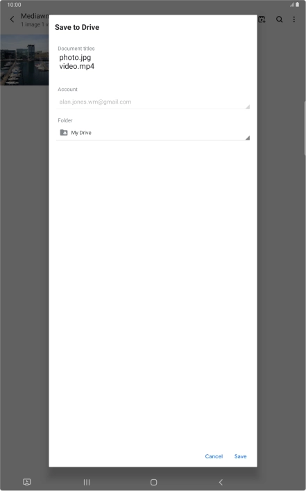 Press the field below 