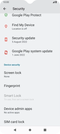 Press the Home key to return to the home screen.