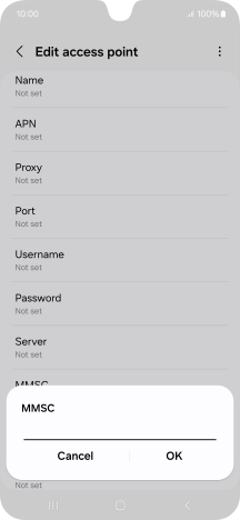 Key in http://pxt.vodafone.net.au/pxtsend and press OK.