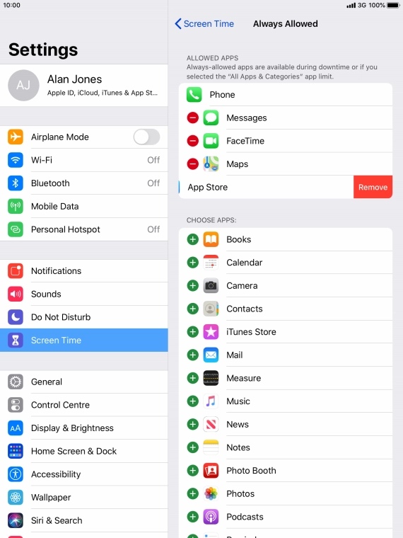 Press Remove. Press Remove.
