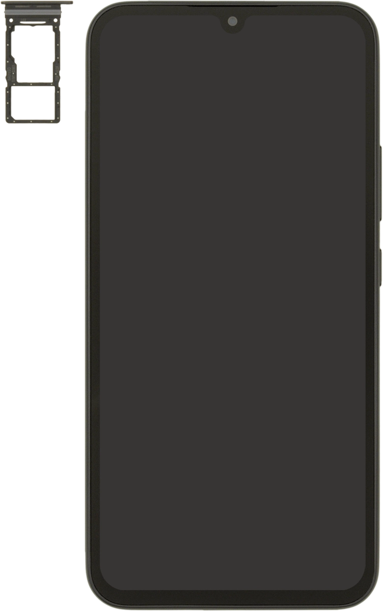 Turn your SIM so the angled corner of the SIM matches the angled corner of the SIM holder and place your SIM in the SIM holder.