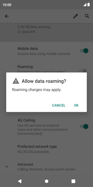 If you turn on the function, press OK.