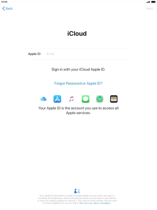 Press the field next to 