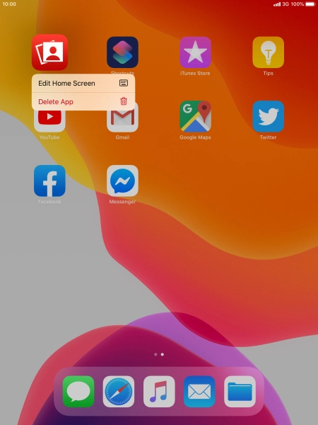 Press Delete App. Press Delete App.