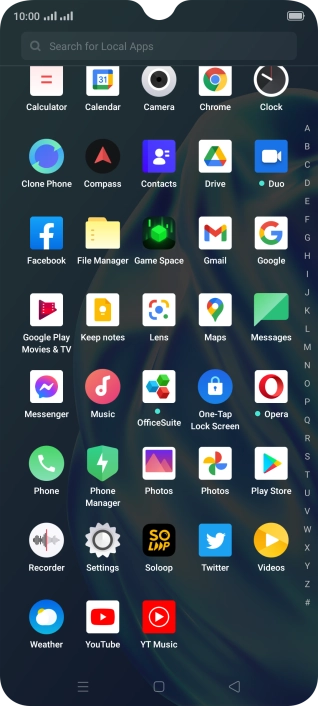 Press Photos and go to the required folder.