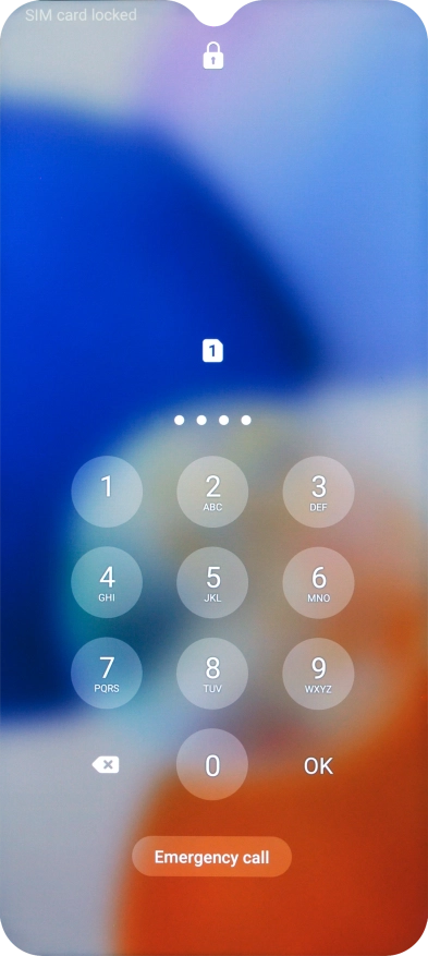 If you're asked to key in your PIN, do so and press OK.