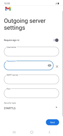 Press the field below 