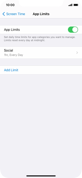 Press the required category.