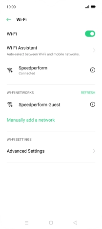 Press the Home key to return to the home screen.
