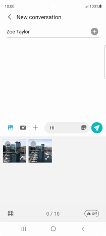 Press the gallery icon and go to the required folder.